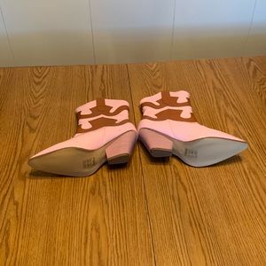SHEIN boots.  All man made materials.  Size 9.  PINK/BROWN.   NEW!